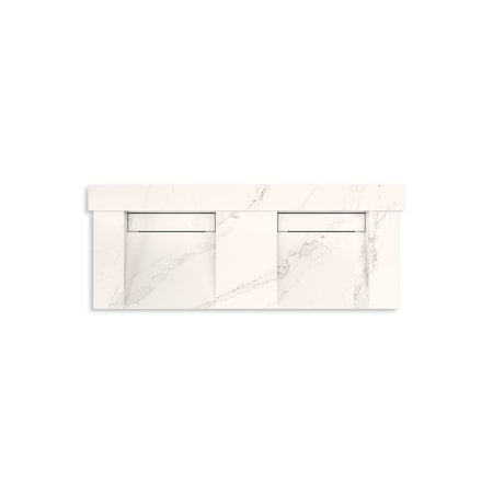 Kohler 60In Wall-Mount Basin Lavatory System With Backsplash In Et Cal Gold 81025-BSS-KEG